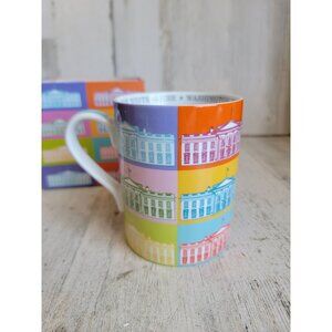 White House mug pop art rainbow historical museum cup